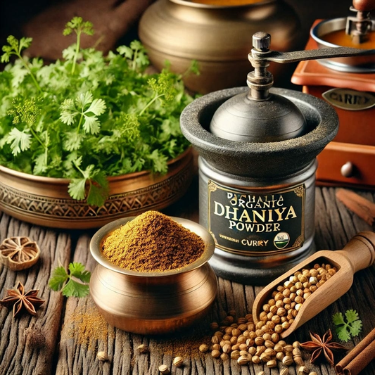 Organic Dhaniya (Coriander) Powder – Freshly Ground, Aromatic Spice