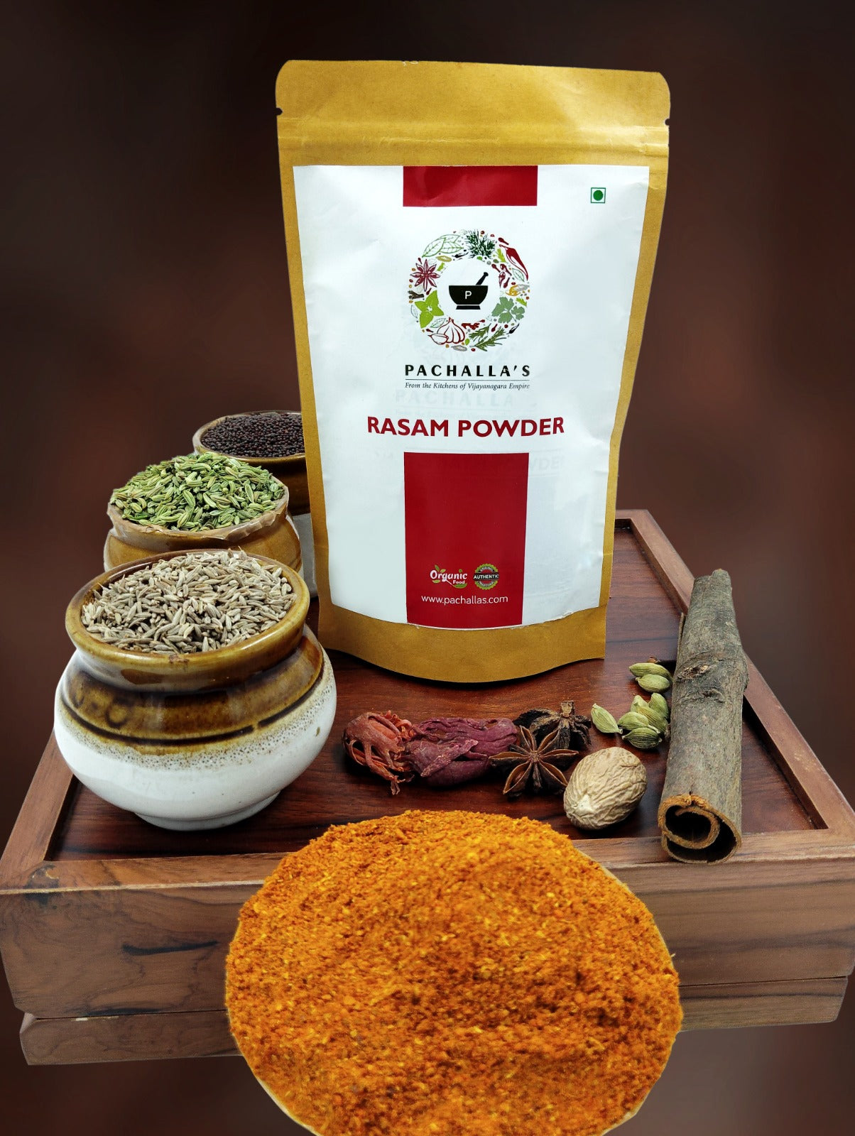 Heritage Rasam Powder – Tangy & Peppery South Indian Spice Blend