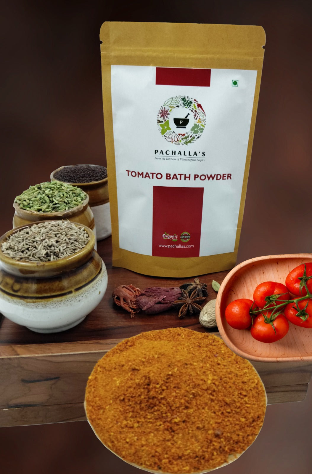 Heritage Tomato Bath Powder – Tangy & Spicy Rice Mix